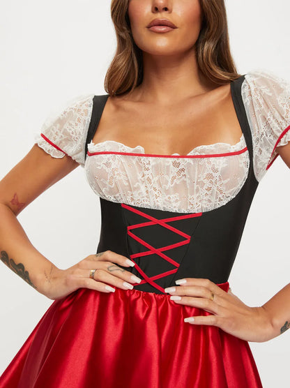 Beer Maid Dress Red