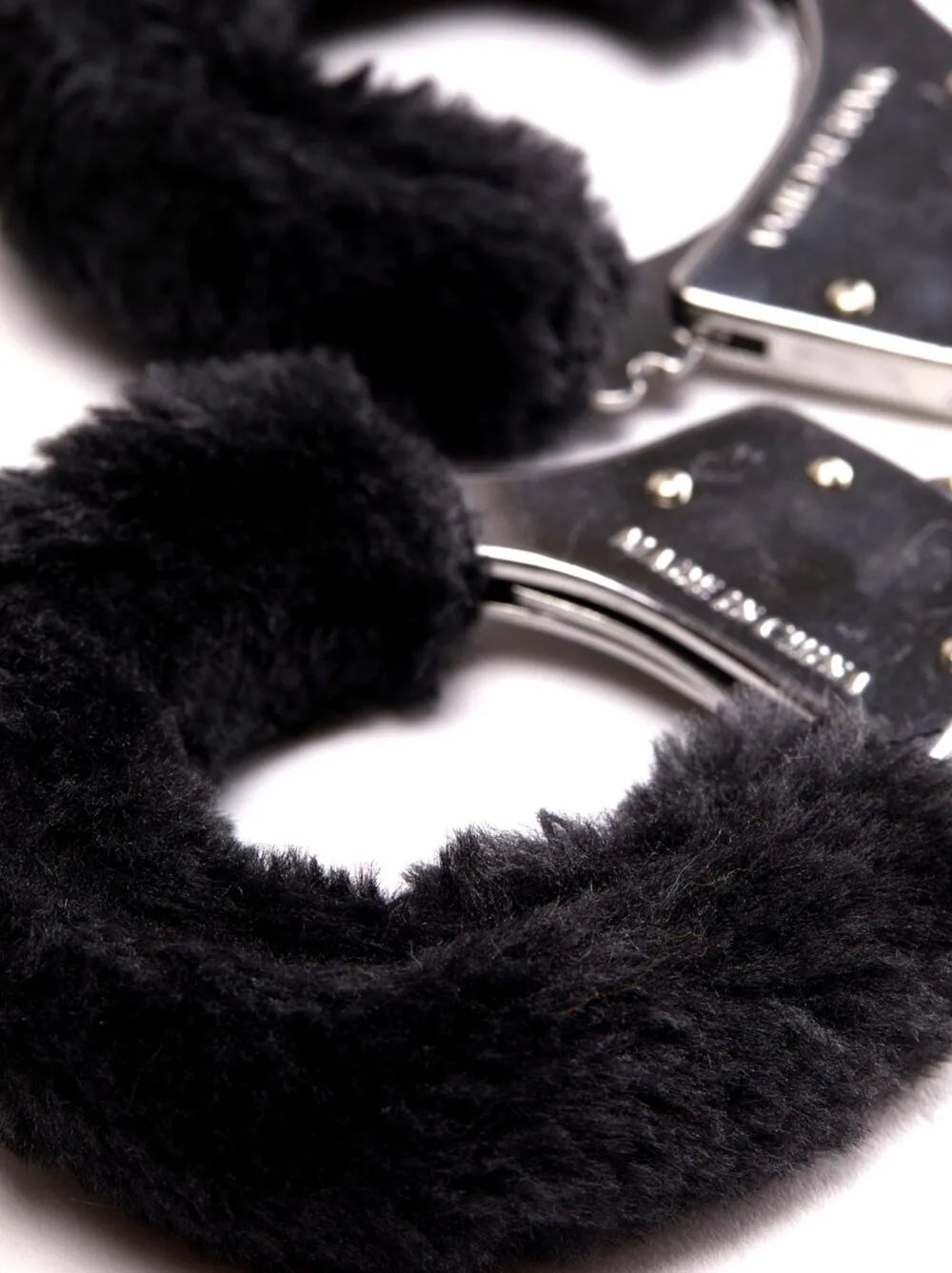 Black Faux Fur Handcuffs