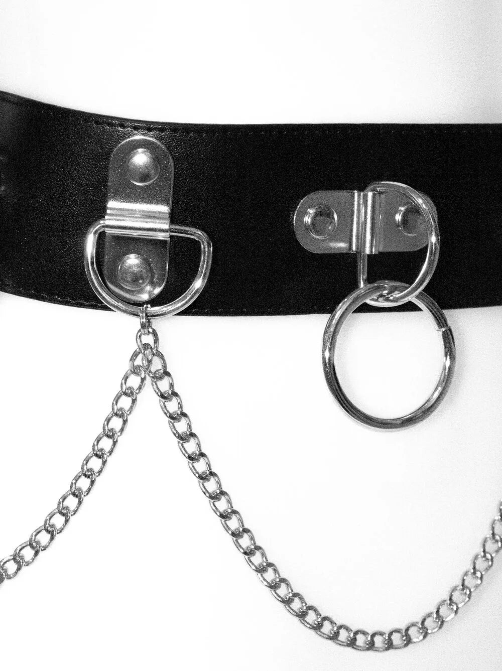 Bondage Belt with Link and Chain Detail