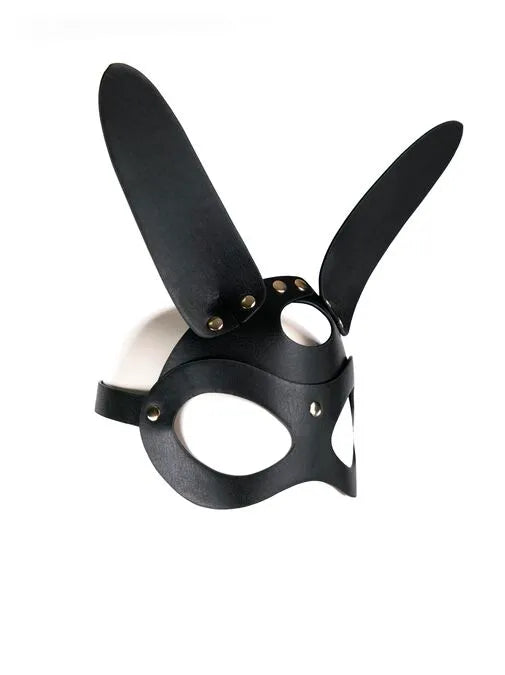 Bondage Tuxedo Bunny Mask & Collar Set