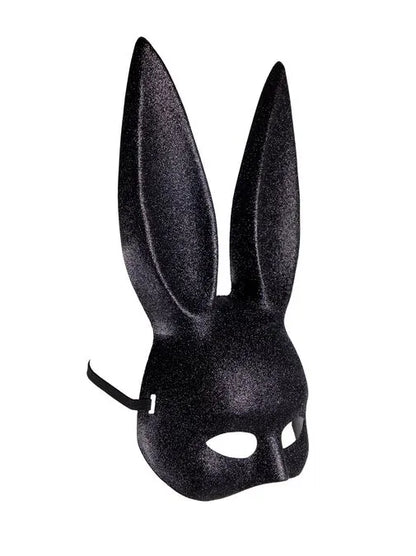 Bunny Mask Black Glitter