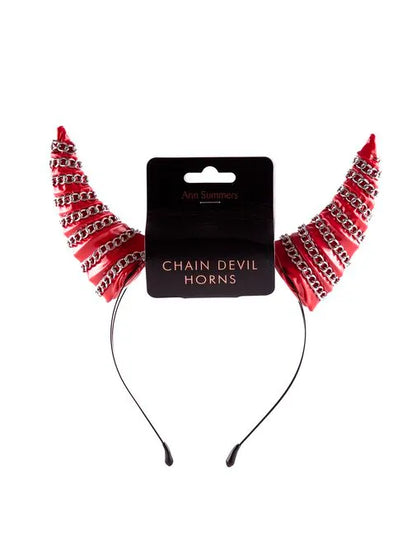 Chain Devil Horns Headband