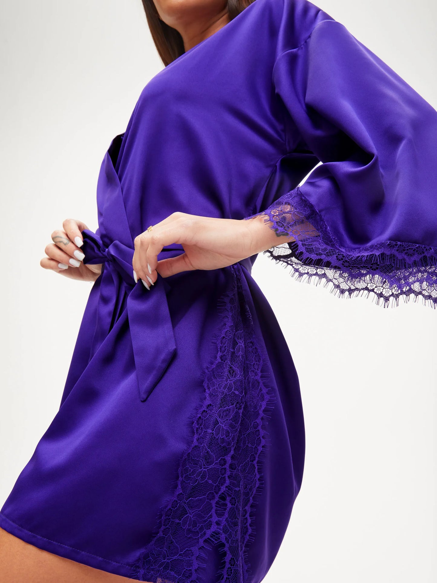 Cherryann Robe Dark Purple From Ann Summers, Image 01