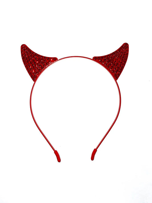 Headband with Devil Horns