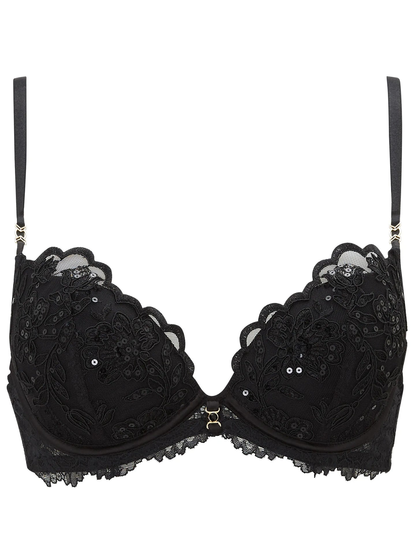 Icon Padded Plunge Bra Black From Ann Summers, Image 04