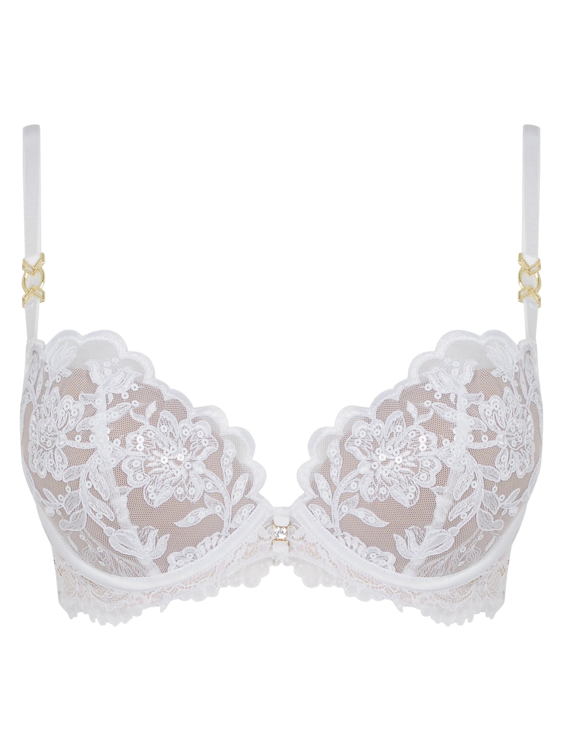 Icon Padded Plunge Bra White From Ann Summers, Image 03