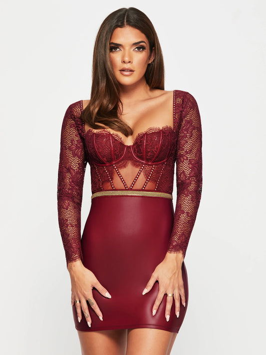 Tiana Dress Burg From Ann Summers, Image 0