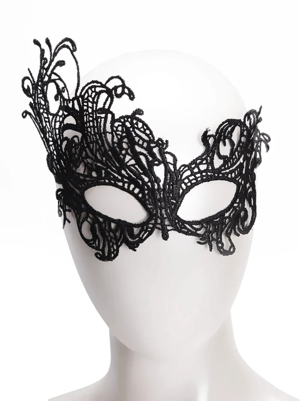 Guipure Lace Mask Black