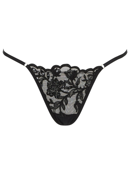 Icon Crotchless String Black From Ann Summers, Image 04