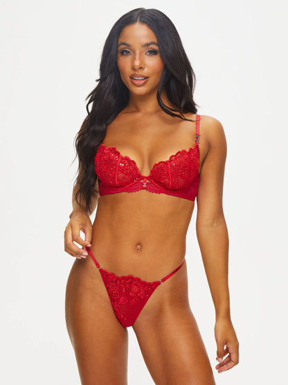 Icon Crotchless String Red From Ann Summers, Image 03
