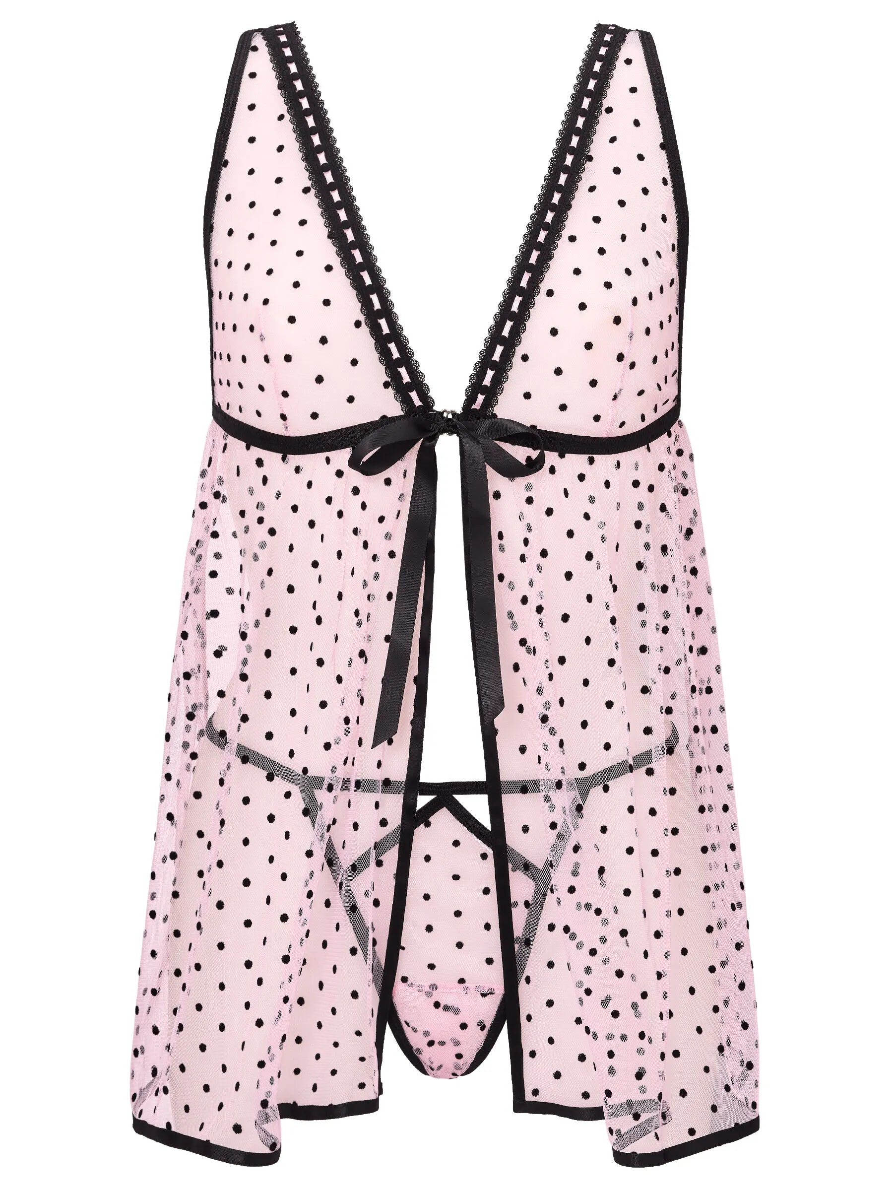 The Mesmerising Babydoll Set Pale Pink from Ann Summers Image 03