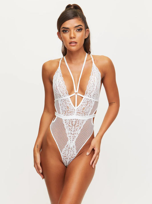 The Obsession Crotchless Body Ivory